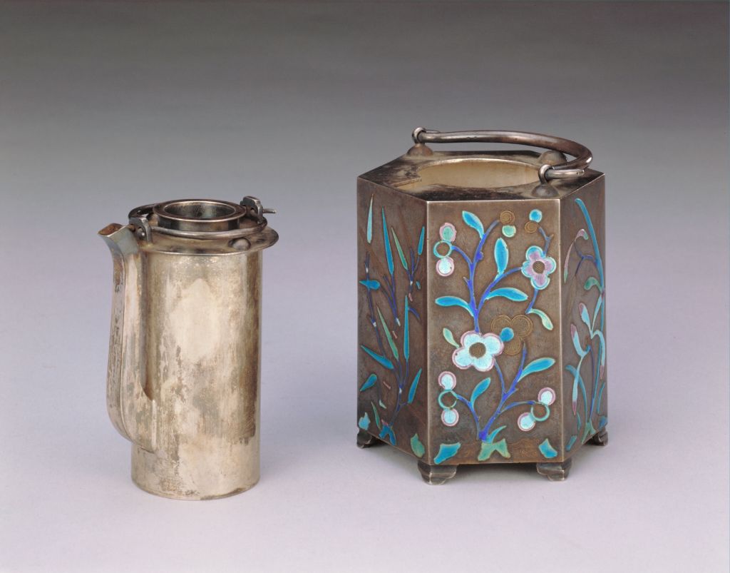 图片[2]-Silver Roasted Blue Warm Wine Pot-China Archive